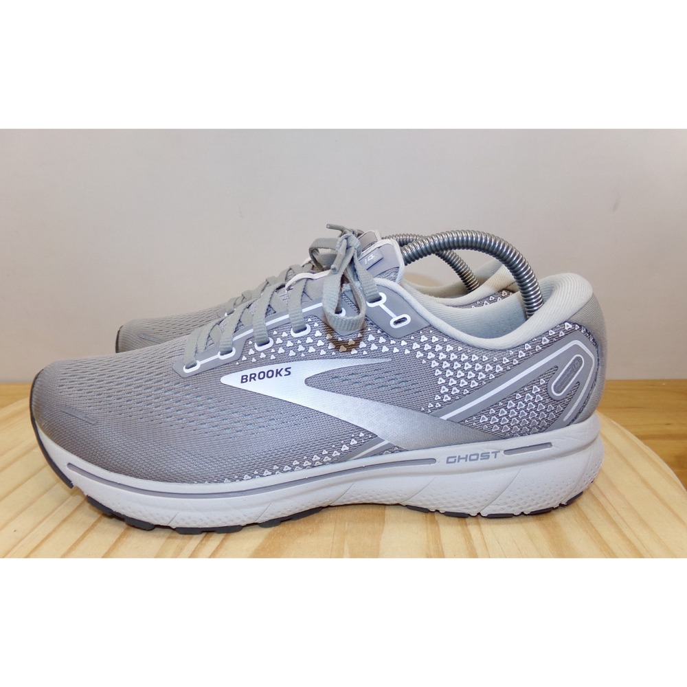 Brooks Ghost 14 Running Shoes‎ Sneakers 120356B089 Womens Gray White Size 11.5 B